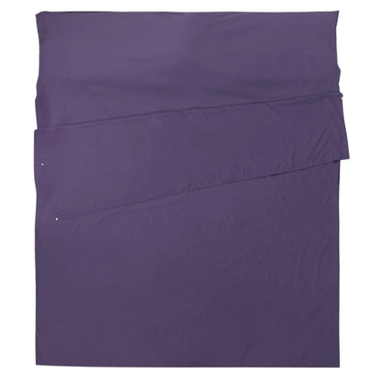 Purple bed sheet set on a white background