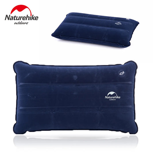 Two inflatable travel pillows with Naturehike logo on a white background